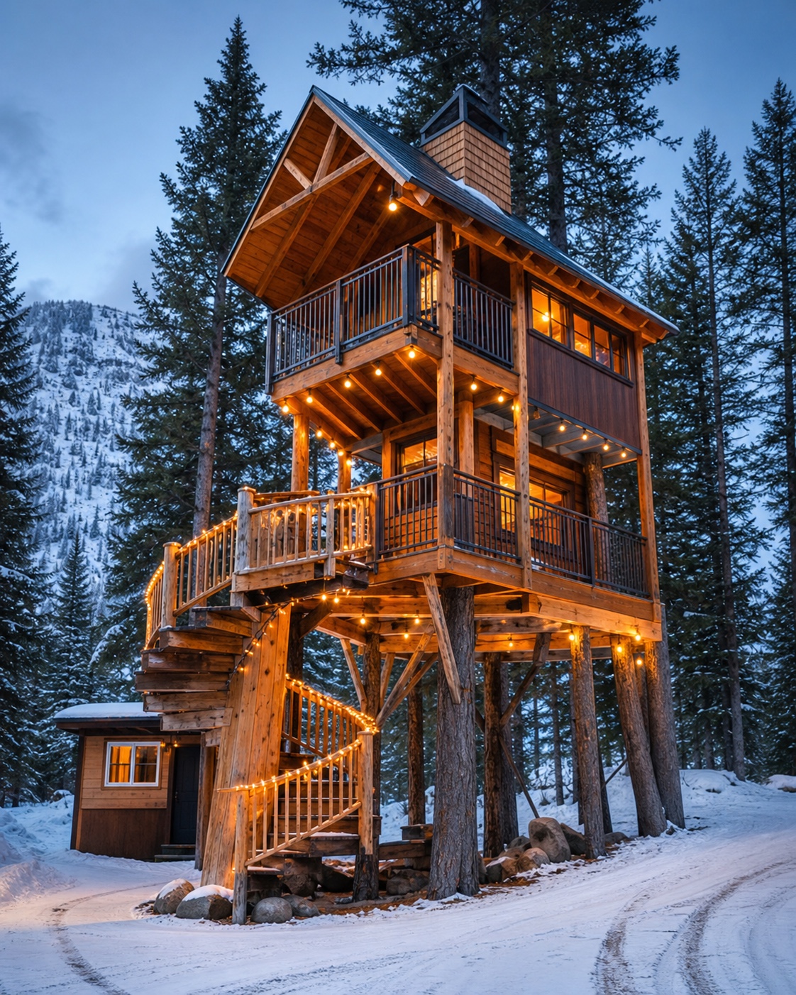 Treehouse and Play Structure by Valley Design Build